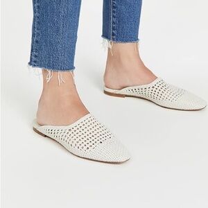 Vince Barrett Woven Leather Mules